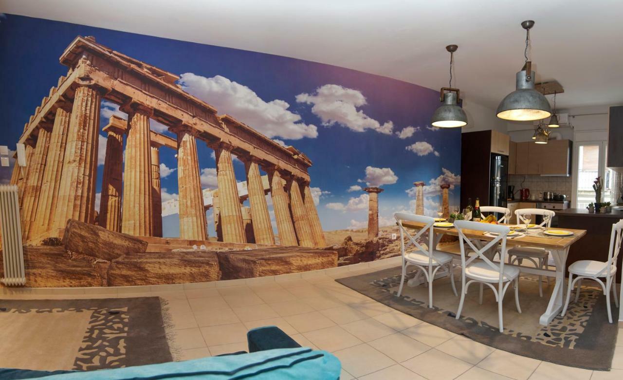 Just Athens Apt 130Sqm One Step From Metro Buitenkant foto